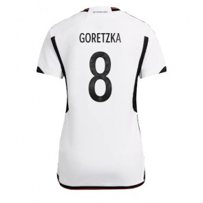Maillot de foot Allemagne Leon Goretzka #8 Domicile Femmes Monde 2022 Manches Courte